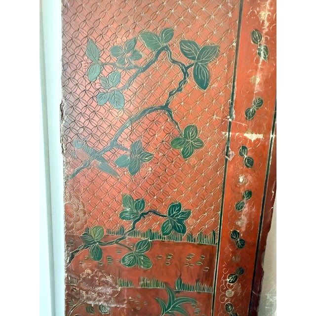 8 Panel Antique Wooden Chinese Screen For Sale - Image 4 of 18