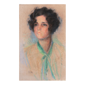 'A Young Lady', Circle of Frederick Appleyard, Flapper, Roaring 20's, Figural, Portrait of a Woman, Figural