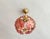 Salmon 1970s Mid-Century Modern Style Hand-Painted Salmon Pink Glass Floral Globe Chandelier⁠ For Sale - Image 8 of 17
