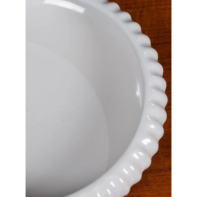 Mid-Century White Modern Bowl from L. Hjorth For Sale - Image 6 of 10