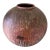 Oversized Vintage Studio Pottery Vase With Lava Glaze Raku Firing For Sale