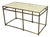 Union-Made Mosaic Tile Top Brass-Tone Console Table, Vintage For Sale