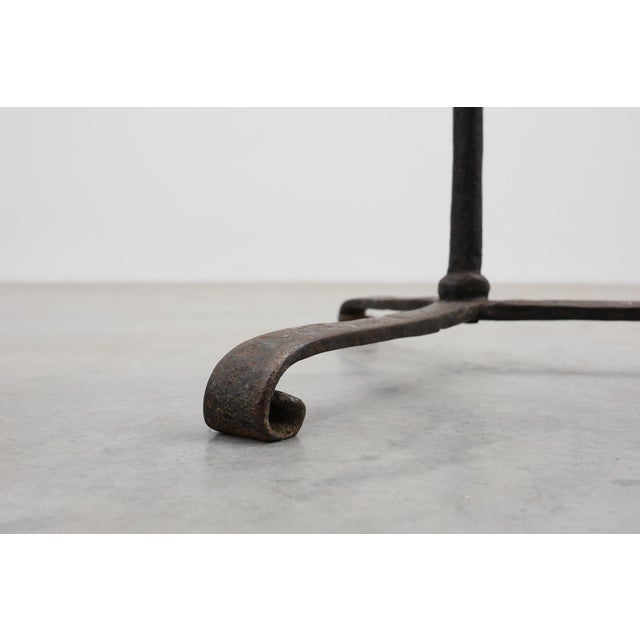Metal 15th Century French Hand-Forged Iron Torchere For Sale - Image 7 of 11
