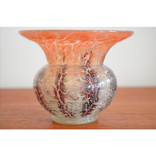 Glass Ikora Glass Vase by Karl Wiedmann for WMF, 1930s For Sale - Image 7 of 7
