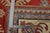 Kazak Rug 8'2'' X 9'7'' Red Wool Tribal Hand-Knotted Oriental Carpet For Sale - Image 11 of 11