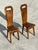 French Sculptural Olive Wood High-Back Chairs in the style of Alexandre Noll, 1960s, Set of 6 For Sale - Image 4 of 15
