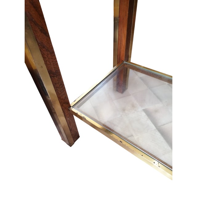 Coffee Table with Glass Shelves, 1960s For Sale - Image 4 of 6