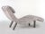 Mid-Century Modern Enrico Bartolini Chaise Lounge (Highlander Gray) - 1920 For Sale - Image 3 of 6