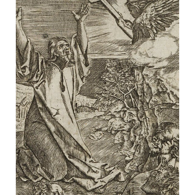 After Dürer, Christ on the Mount of Olives, 1580, Copper on Paper For Sale - Image 3 of 5