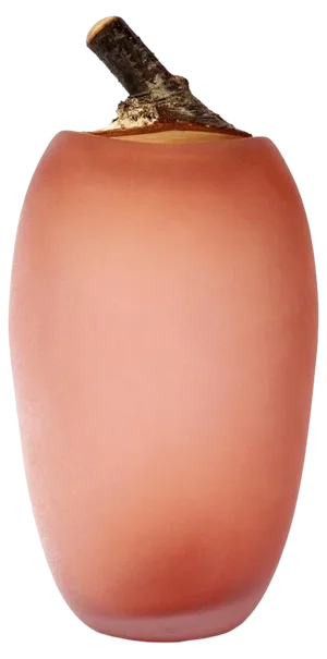 Peach Sandblast Branch Vase by Pia Wüstenberg