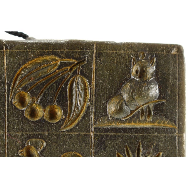 Antique Wax Mold for Marzipan/Springerle Cookies 20 Animals, People, Birds For Sale - Image 4 of 12