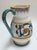 Large Italian Hand Painted Ricco Deruta Pottery Water Pitcher For Sale - Image 9 of 11
