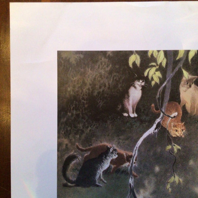 Expressionism “ a Circle of Cats" Signed and Numbered Print (Edition 84/300) by Artist Charles Vess For Sale - Image 3 of 11