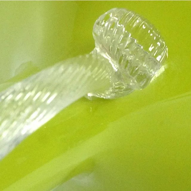 Italian Lemon Glass Vase from Empoli, 1960s For Sale - Image 6 of 8