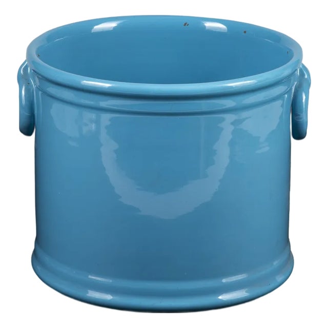 Blue Ceramic Vase from Este Ceramics For Sale