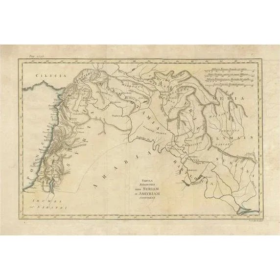 Paper Map of Ancient Syria & Assyria, 1802 For Sale - Image 7 of 7