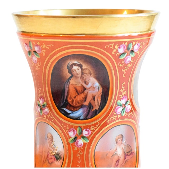 Virgin Mary with Child Cup, 1800s For Sale - Image 6 of 8