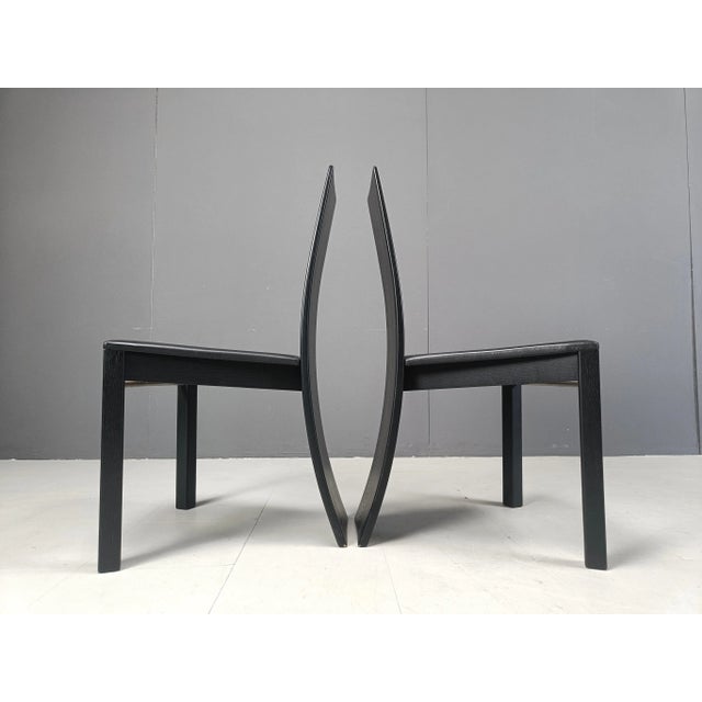 Vintage Curved Wooden Dining Chairs, 1980s, Set of 4 For Sale - Image 12 of 12