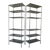 Hollywood Regency Faux Bamboo Chrome & Smoked Glass Shelf Etageres - a Pair For Sale