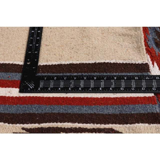 Textile Vintage Oaxacan Zapotec Rug, 04'00 X 06'06 For Sale - Image 7 of 10