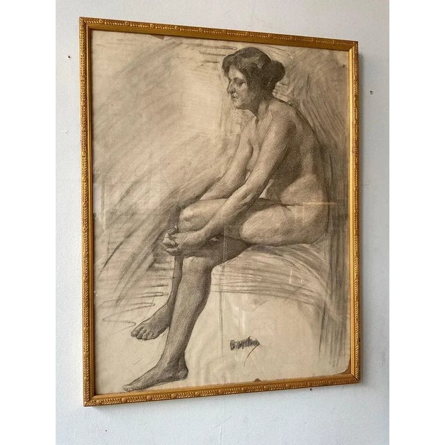 Drawing of a nude woman in 1898. 450 each.