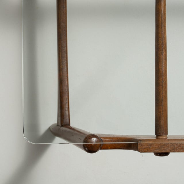 19th Century France Antique White Wood Coffee Table For Sale - Image 9 of 9