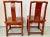 Wood Chinese Red Side Chairs - a Pair For Sale - Image 4 of 11