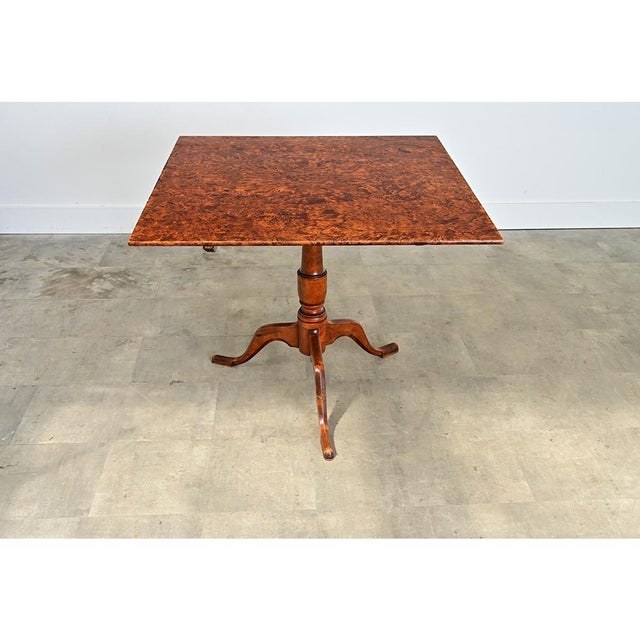 Swedish 19th Century Carl Hollst Square Tilt-top Table For Sale - Image 16 of 17