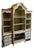 Habersham Grand European Style Distressed Cassic White Hutch, Attributed For Sale