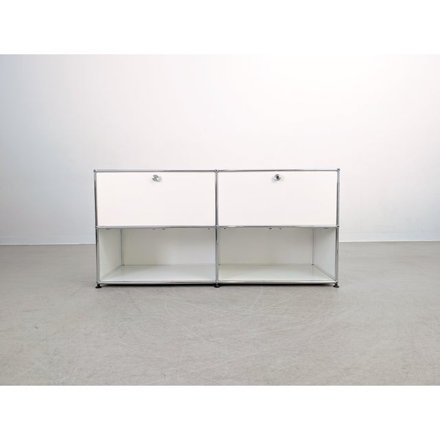 Postmodern Vintage Sideboard in Pure White by Fritz Haller & Paul Schärer for USM Haller For Sale - Image 3 of 11