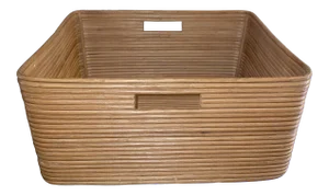 Mid-Century Pencil Reed Basket