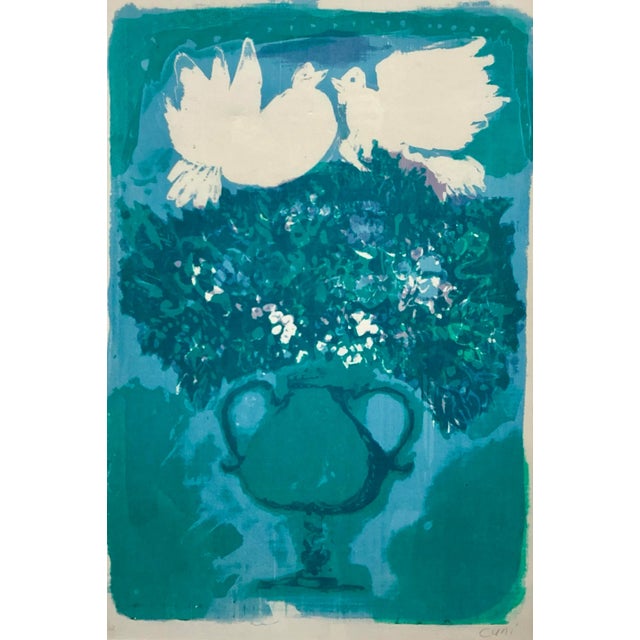 Mid-Century Modern 1960th Vintage Serigraph Print by Jose Alfonso Cuni For Sale - Image 3 of 10