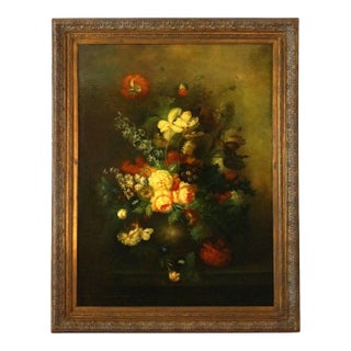 Monumental Floral Still Life Giclee, Framed, 20th Century For Sale