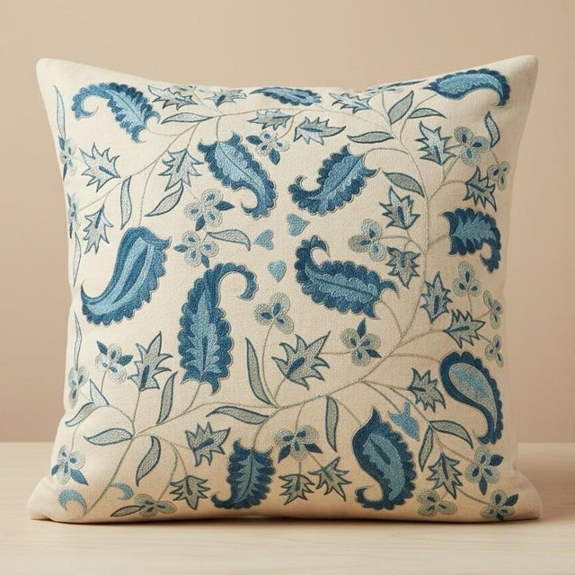 New Hand-Embroidered 100% Silk Cushion Cover – Authentic Uzbek Textile Art Elevate your home décor with this exquisite...