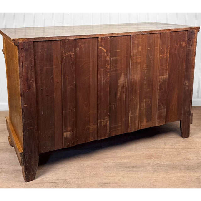 Early 20th Century Antique Empire Quarterawn Oak Lions Paw Carved Sideboard Buffet Server For Sale - Image 5 of 18