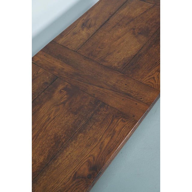 French Rustic Oak Coffee Table For Sale - Image 11 of 17