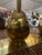 Metal 1970s Brass Table Lamps With Cream Fabric Shades - a Pair For Sale - Image 7 of 9