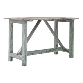 1900s French Wood Patinated Table For Sale