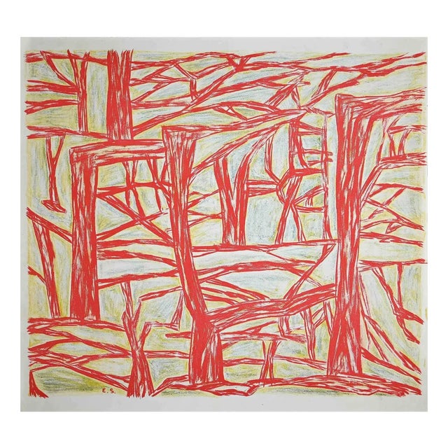 Landscape, Mid-20th Century, Lithograph For Sale