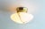 Stunning and high quality muranoglass flush mount light by Kaiser Leuchten. Can be used as both a ceiling or wall light....