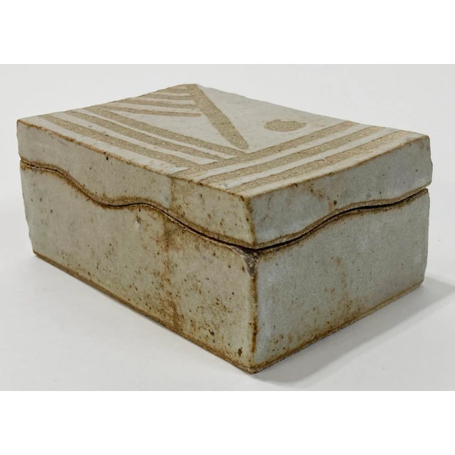 Late 20th Century Vintage Lidded Studio Pottery Box For Sale - Image 5 of 8
