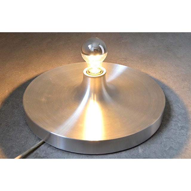 Silver Discus Wall Lamp in the Sstyle of Charlotte Perriand for Les Arcs For Sale - Image 8 of 9