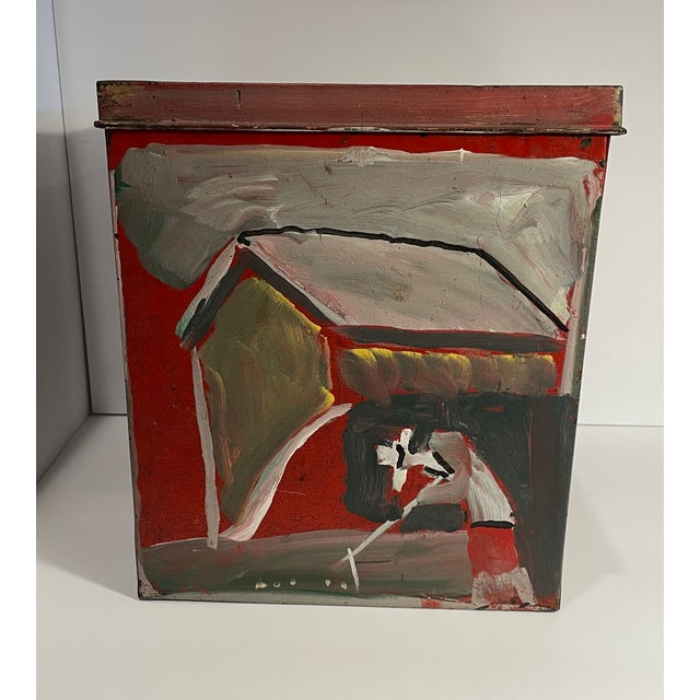 Jimmy Lee Sudduth Folk Art Painted Box For Sale - Image 6 of 10