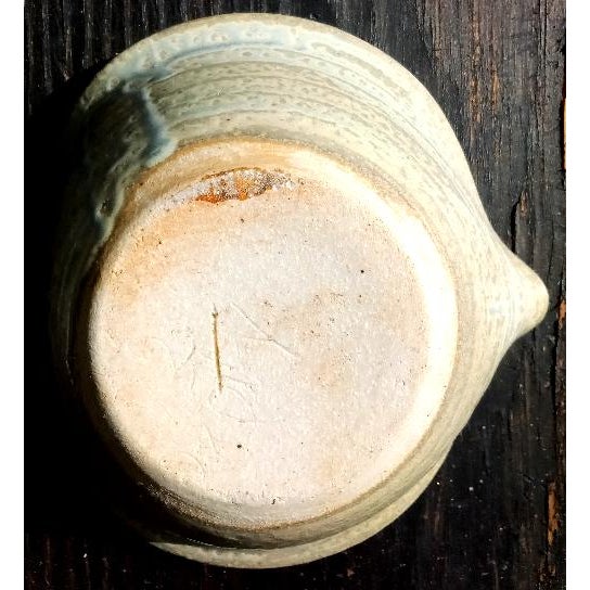 Late 20th Century Pigeon River Pottery Heart-Shaped Bowl With Autumn Glaze For Sale - Image 4 of 5