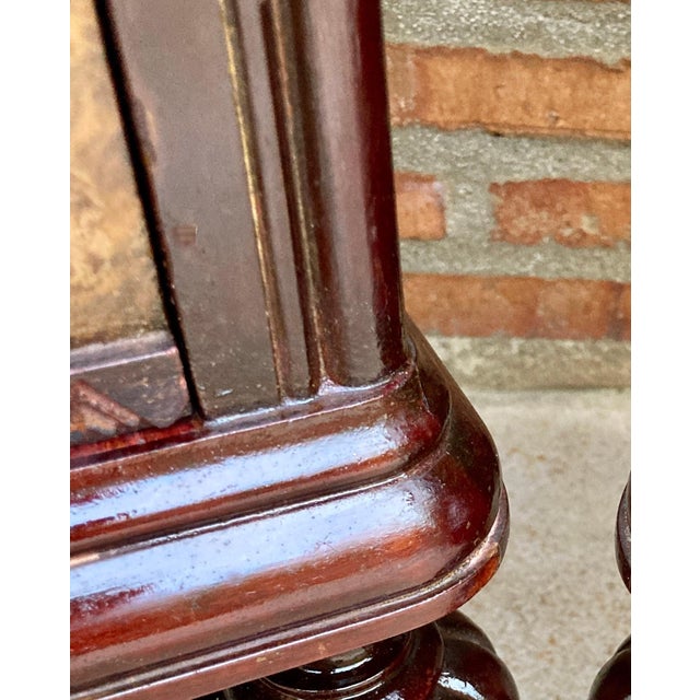 Mid 20th Century Spanish Nightstands in Wood Set of 2 For Sale - Image 13 of 18