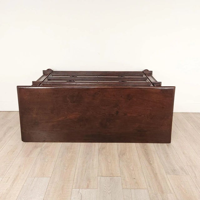18th or 19th Century Italian or Spanish Baroque Chest in Oak or Elm, Circa 1800 For Sale - Image 11 of 12