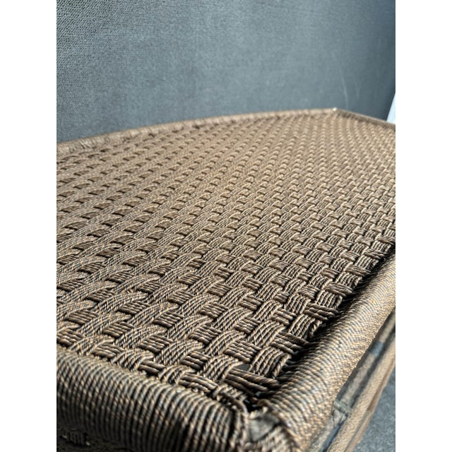 Gray Woven Outdoor Bar Set For Sale - Image 8 of 12