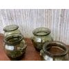 Early 20th Century Green Glass Canister Storage Jars, Spain Flour, Tea, 1960s For Sale - Image 16 of 18