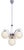 Bauhaus Chandelier in Chrome-Plated Steel and Opaline Glass, Czech, 1920s For Sale