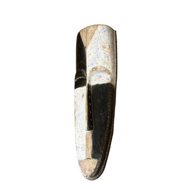 Vintage Large Fang Mask Elongated Face Gabon African Mask 32.25" H For Sale In New York - Image 6 of 7